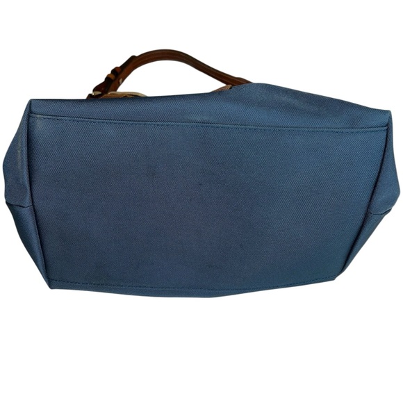 Dooney & Bourke Navy and Tan Hobo Bag - Picture 4 of 10